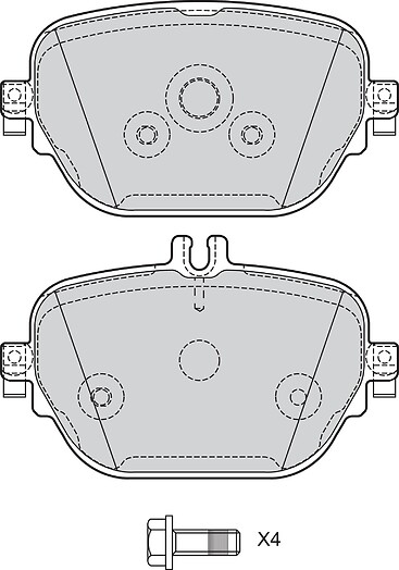BRAKE PADS MERCEDES E-CLASS EQC GLC RR